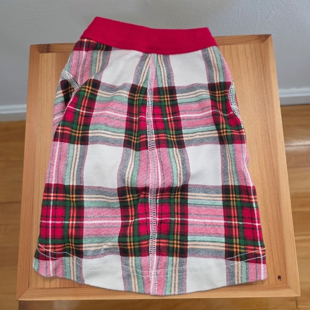 Hanna Andersson Plaid Holiday Dog Pajamas - Small